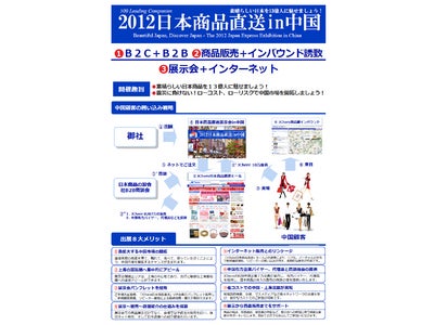 最大級の展示会 日本商品直送in上海　出展企業募集説明会のご案内