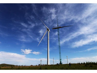 中国・内蒙古自治区における風力発電事業の本格商業運転開始