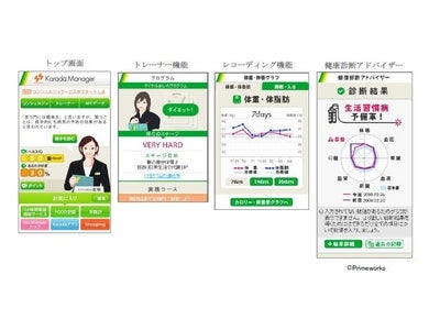 トータルヘルスケアサービス「Karada Manager」がNTTドコモのスマートフォンに対応！