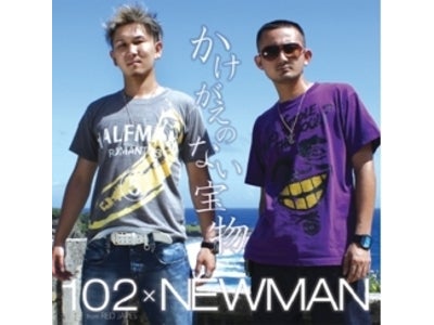 102 from RED JAPES × NEWMAN 　11月2日（火）より1,000枚限定で555円（税込）　Newシングルを北海道・沖縄限定で発売！！