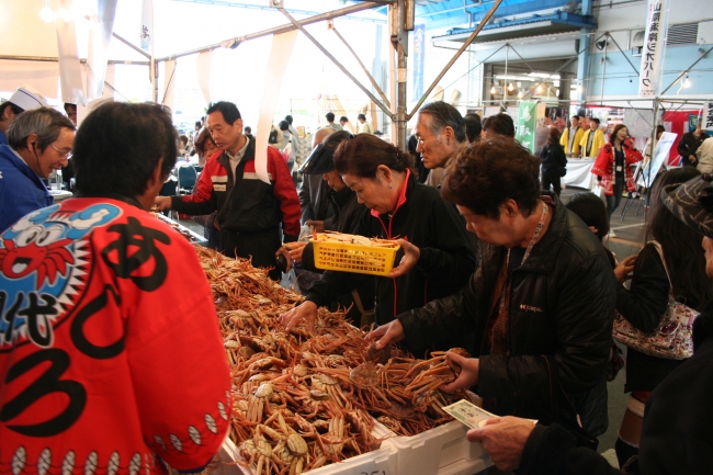 鳥取県フェア松葉がに祭りIN堺 昨年の様子