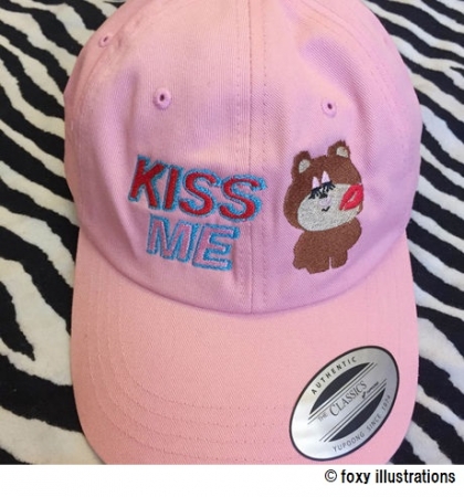 KISS ME  CAP  、PINK