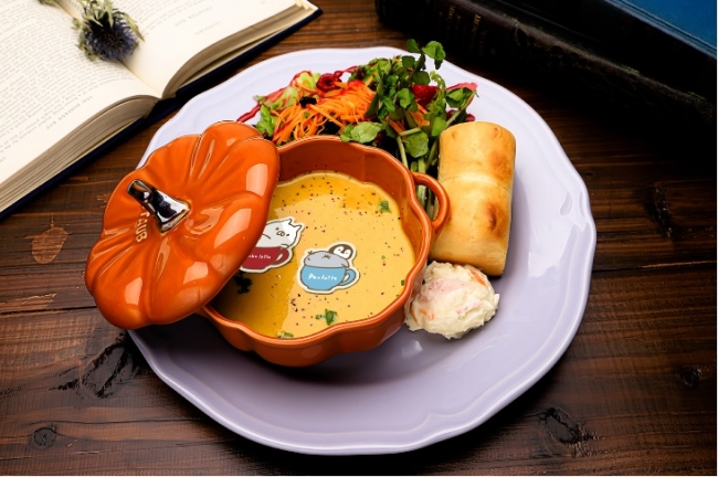 ほっこりかぼちゃのスープとたっぷりお野菜のプレート