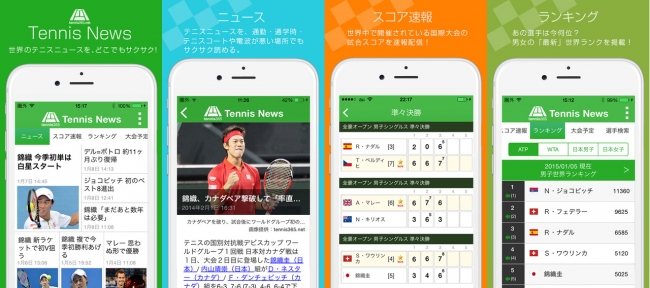 テニスニュース、試合速報、世界ランキングを網羅