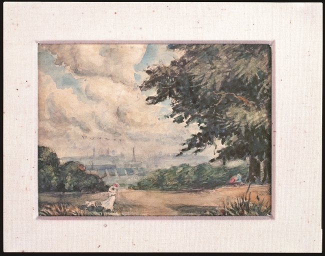 バーナード・リーチ『水彩「ハムステッド・ヒースの風景」』　1903年 エピソード「当初は画家志望」
