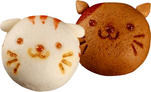 オーガニックサイバーストア 「薯蕷（じょうよ）饅頭招き猫 （さくらとショコラ）2個」　 792円（税込）