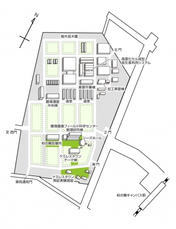 柏の葉キャンパス構内地図