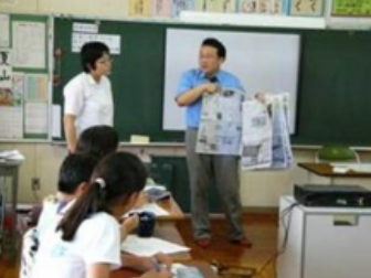 読売新聞「ことばの授業」の授業風景
