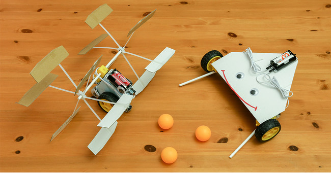 ココロキット限定セットを用いたロボットの製作イメージ