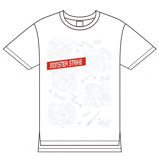 モンスターストライク ビッグTシャツ ホワイト（Lサイズのみ）¥4,300