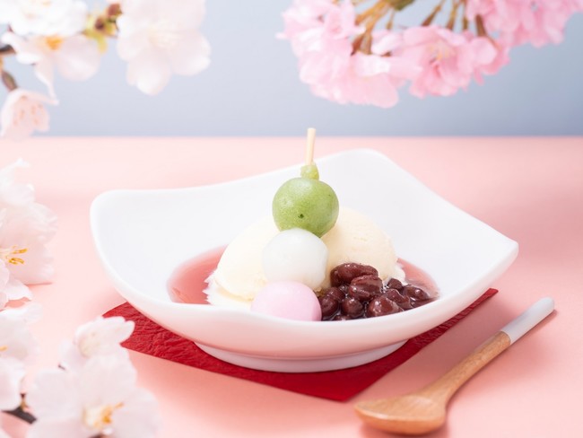 ■桜ソースのお花見アイス
