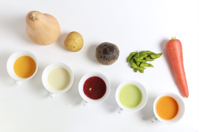 ５種類の自然栽培のスープ