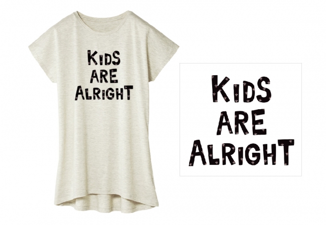 Tシャツ：KIDS ARE ALRIGHT／ホワイト