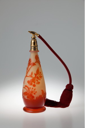≪エミール・ガレ 草花文香水瓶≫ 1900年頃