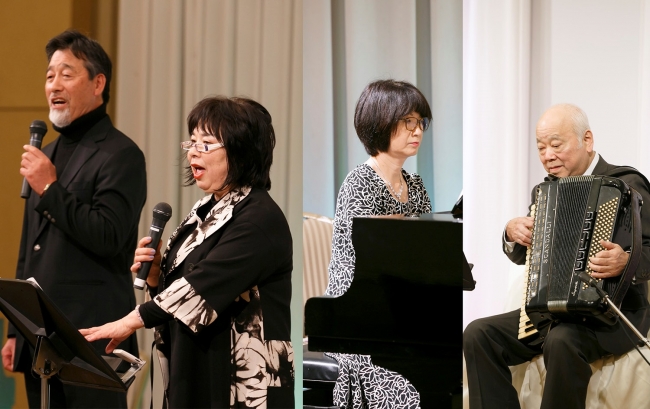 ※出演者　左から平江純一、宮﨑真由美、三島和子、勝谷健司