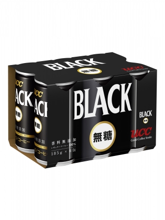 UCC BLACK無糖SOT缶185g 6缶パック