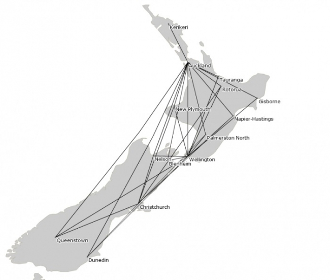 カンタス航空　ニュージーランド航空の国内30路線にコードシェア