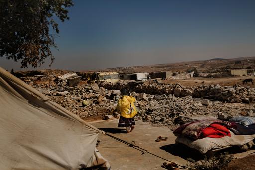 イスラエル軍によって破壊された住宅（ヨルダン川西岸地区）