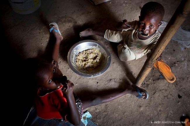 避難している南スーダンの子どもたち © UNICEF/NYHQ2014-0344/Holt