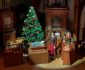 クリスマスのコンサート展示室の様子 クリスマスのコンサート展示室の様子