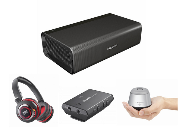 Bluetoothスピーカー Sound Blaster Roar をはじめ、様々なクリエイティブ製品を展示、販売する