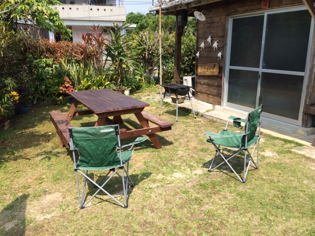 1位の沖縄県「むりぶしの宿」ゆうじぬや　ガーデンバーベキュー