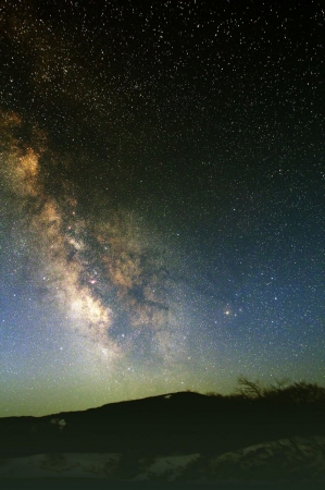 望遠鏡から見られる蔵王町の星空（イメージ）画像提供：えぼしリゾート