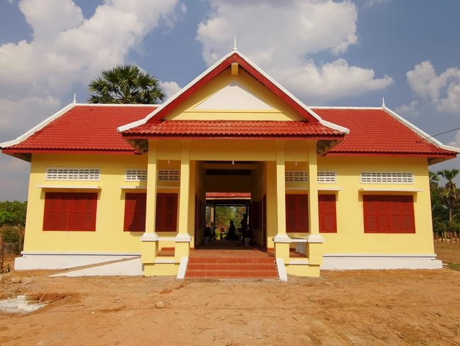 カンボジアに新たにつくられたポペル寺子屋