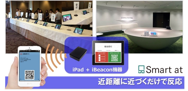 iPad向け受付システムSmart at reception & eventがiBeacon対応｜ソフトバンク・テクノロジー株式会社のプレスリリース