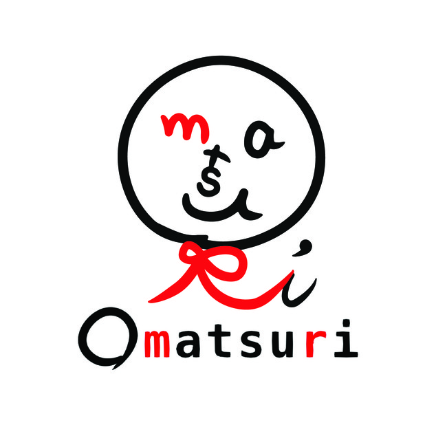 松尾陽介自らが作成したOMATSURIのロゴ