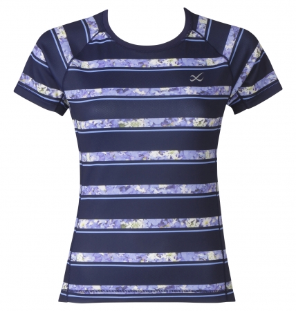 「CW-X」×「plantica」スペシャルデザイン Tシャツ　DLY560  BU（ブルー）
