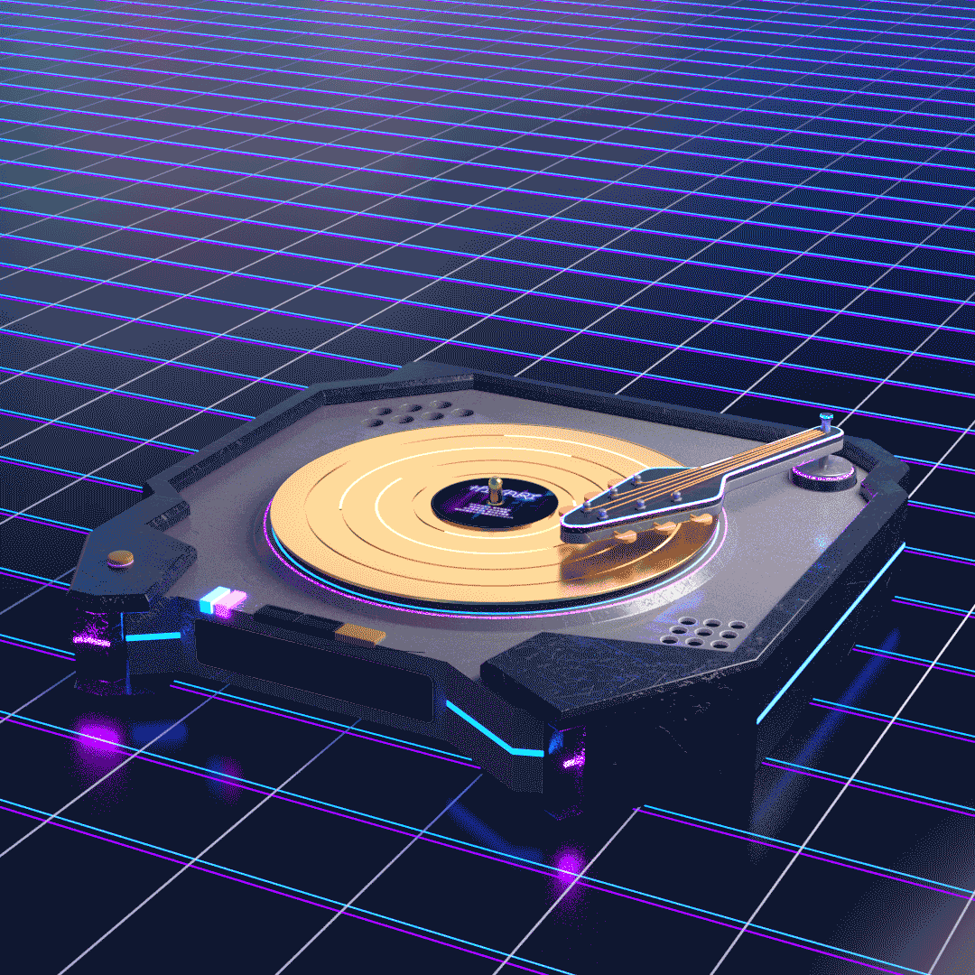 3Dレコードプレーヤー