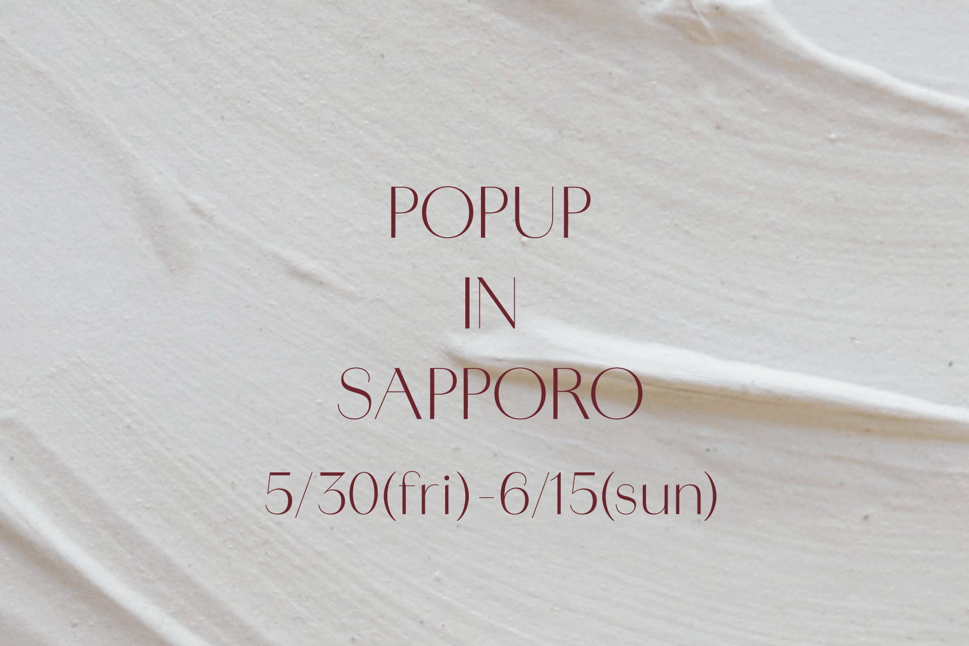 ユニセックスアクセサリーブランド TEN. 〈テン〉札幌ステラプレイスにてPOPUP STORE を期間限定OPEN