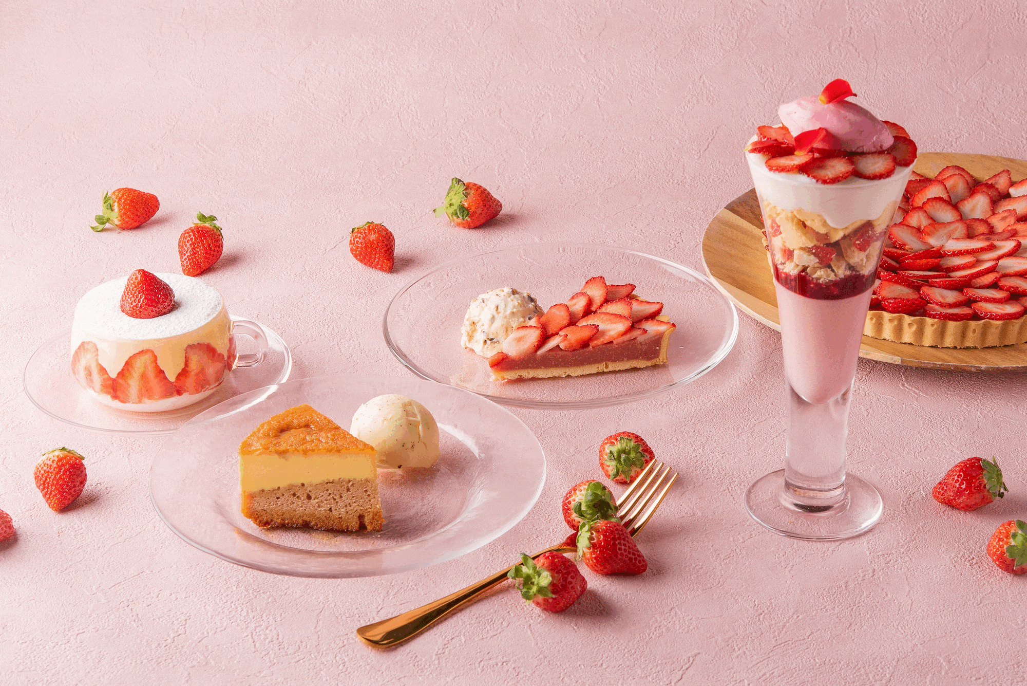 新年10日より登場する旬のいちごスイーツ 新年10日より登場する旬のいちごスイーツ