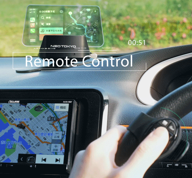 ステアリングを離さず操作が可能「HUD-2023」 ステアリングを離さず操作が可能「HUD-2023」