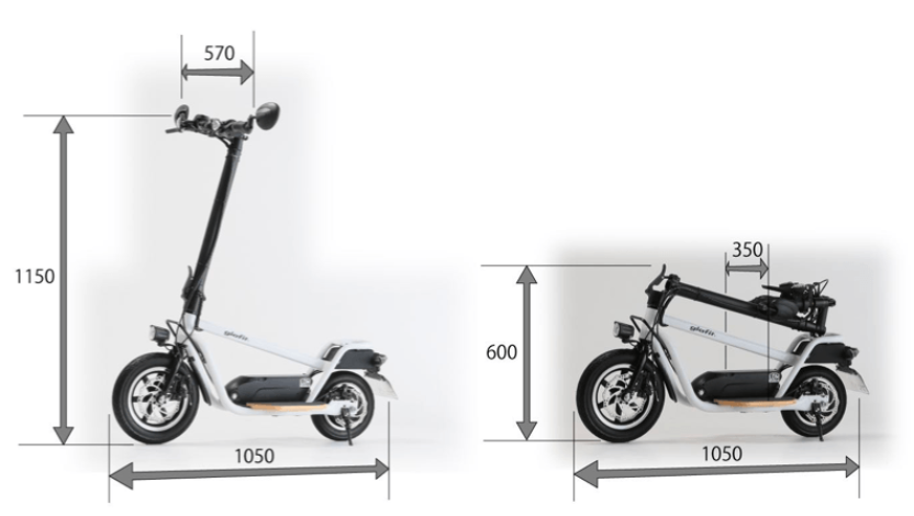 新しい立ち乗り電動バイクglafit「X-SCOOTER LOM」 - Impress Watch