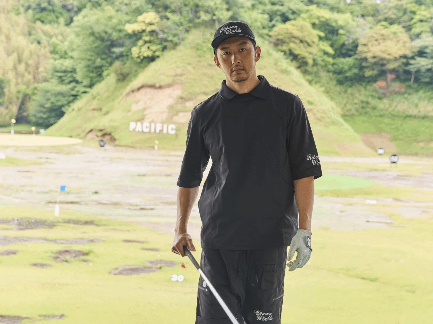 Coach jacket with Pacific GOLF CLUB signature design