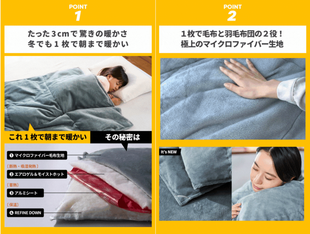 エアロゲル 掛け布団(宇宙服素材)オールインワン掛け布団、コスモダウン シングル Makuakeで応援購入金額1.1億円越え】宇宙服素材「エアロゲル