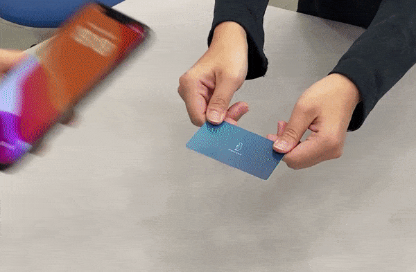 プレーリーカードを読み取りプロフィールが表示される