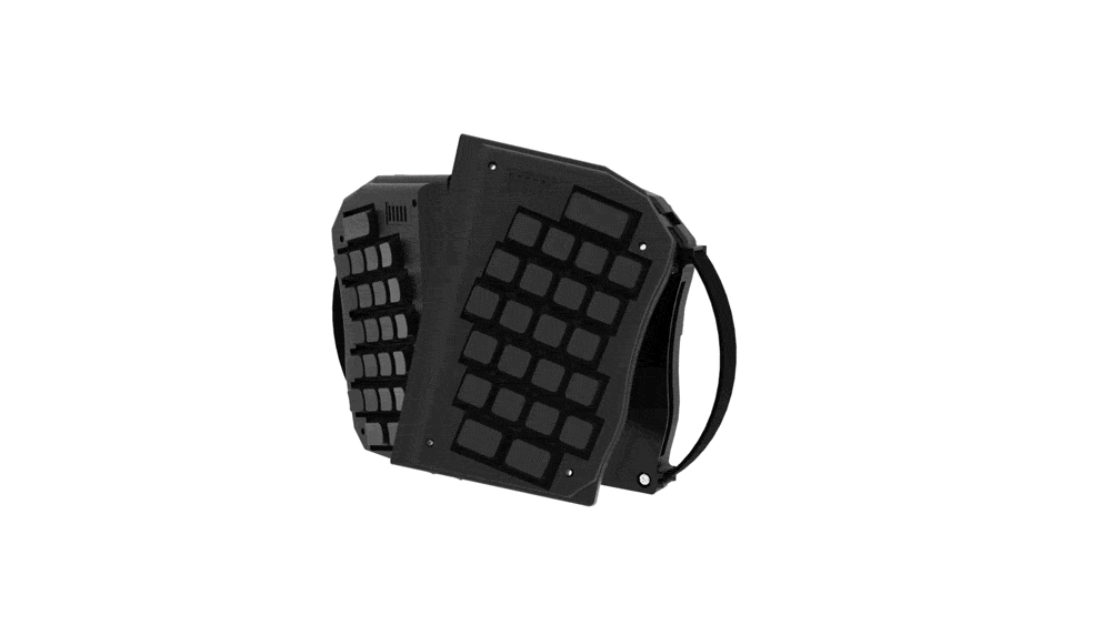 パ*粉様 GraBSHELL キーボード 変形キーボード ブラック 巷で噂の変形 パ*粉様 GraBSHELL キーボード 変形キーボード ブラック 巷で噂の変形