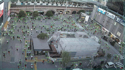 新橋SL広場_AI解析サンプル