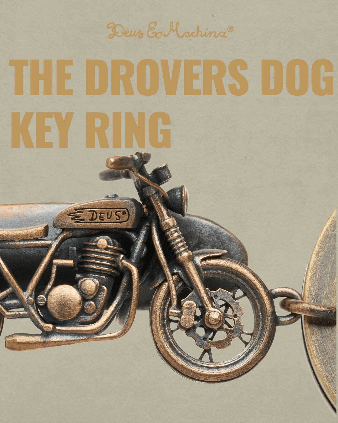 DEUS THE DROVERS DOG KEY RING  デウス ドローバーズ ドッグ