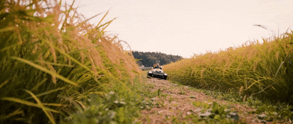 自動運転草刈試作機の実演映像