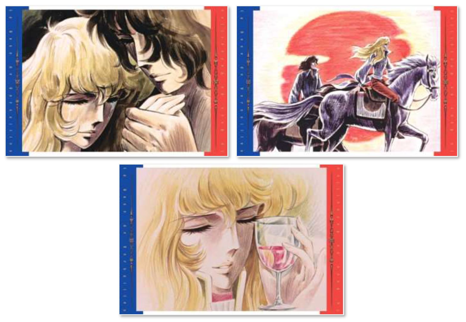 『ベルサイユのばら COMPLETE DVD BOOK 』特典ポストカード　©池田理代子プロダクション・TMS