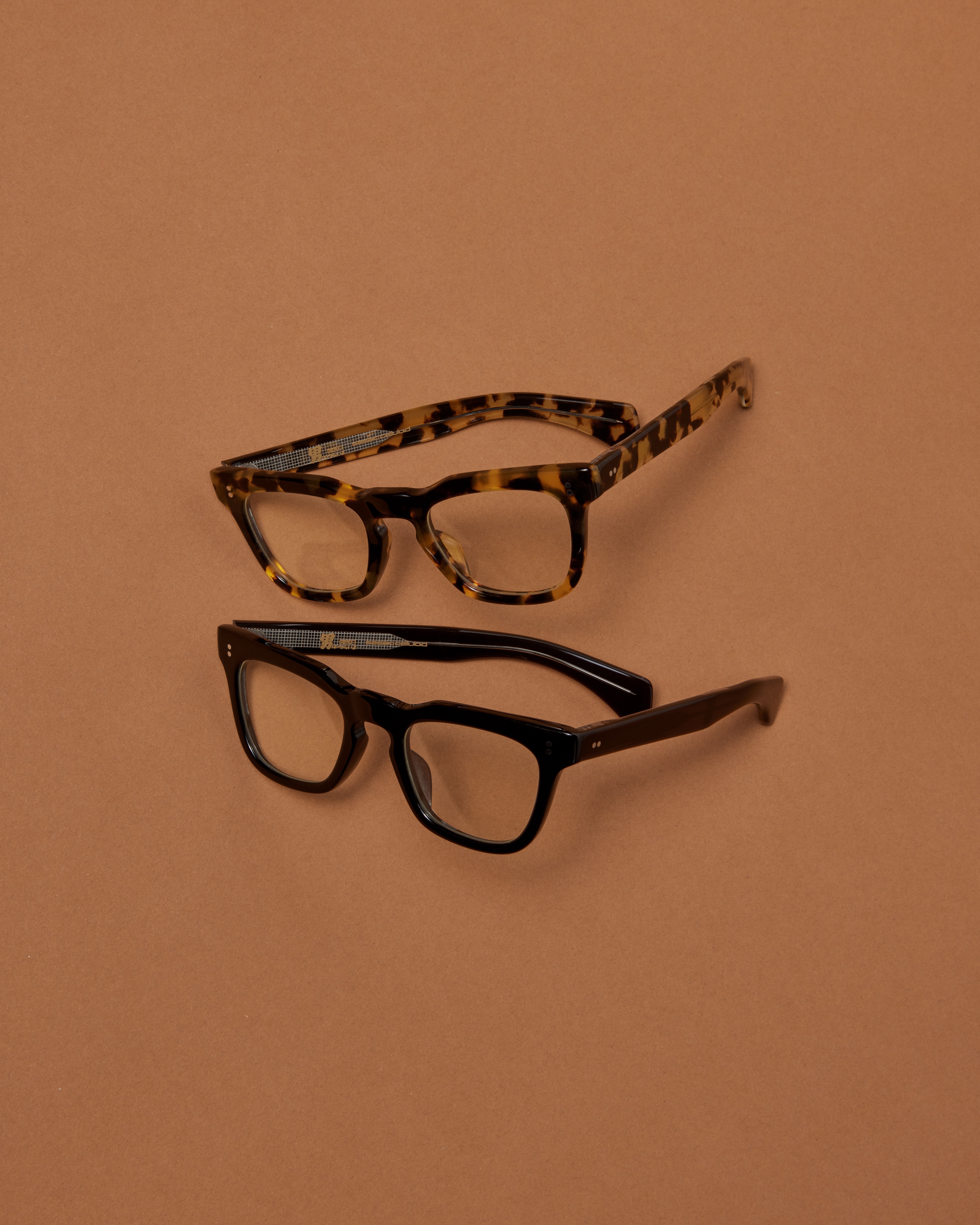 鯖江　セルロイド眼鏡 価格：¥39,600（税込） カラー展開：寅柄、BROWN