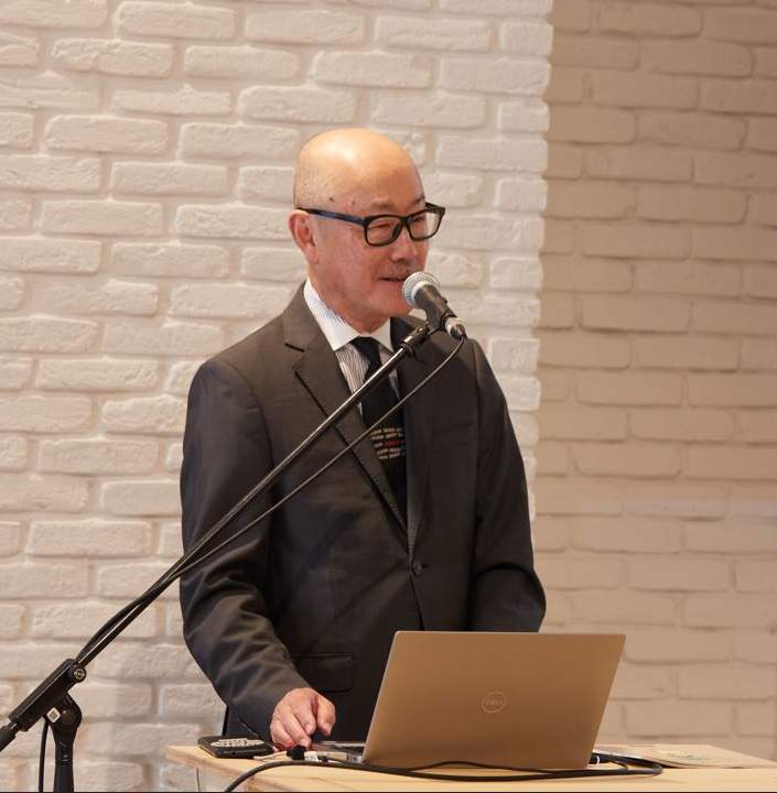 『Team GO! PEACE!』プロジェクトへの呼びかけをする矢崎和彦代表取締役社長