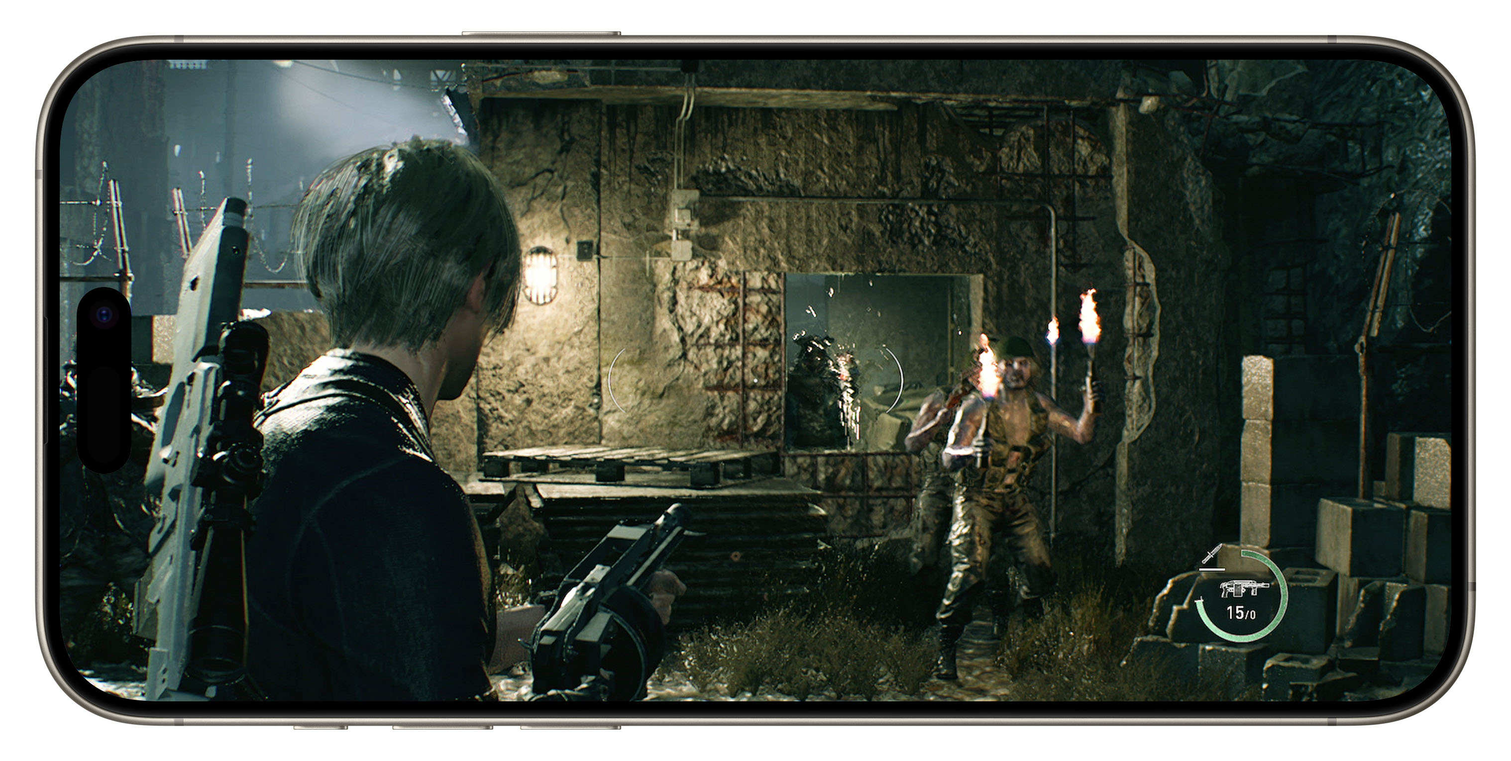 iPhone15 Proなら外出先のすきま時間で最新サバイバルホラーを楽しむことができる。新たなプレイスタイルを体験せよ！