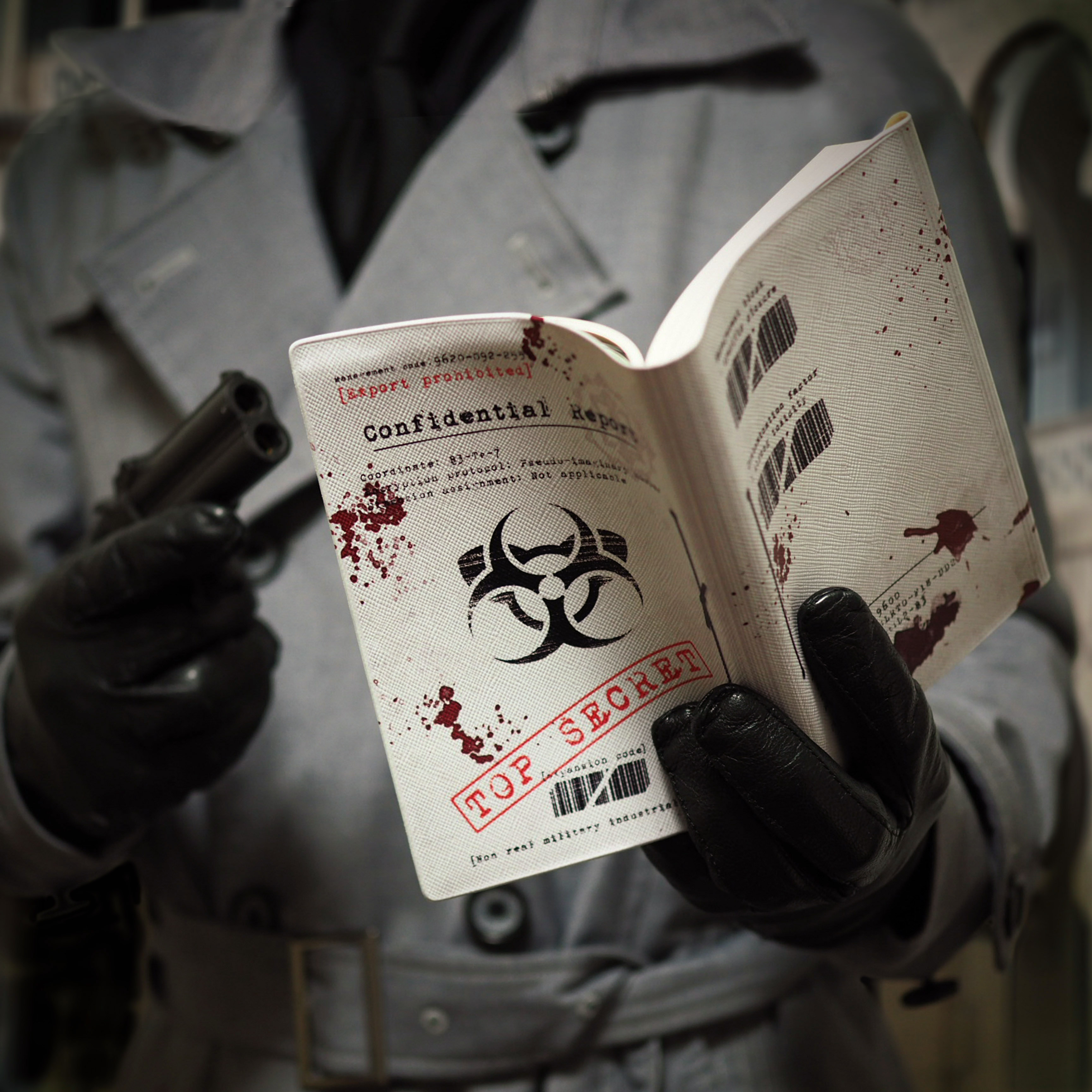 ただの文庫本を 機密書 に変身させるブックカバー