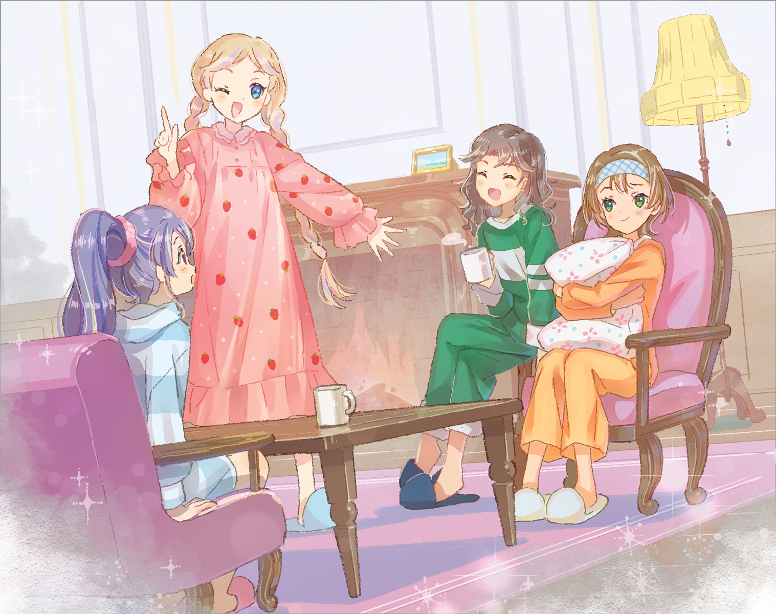 ▲ユニコーン・アカデミー学園寮のリビングで