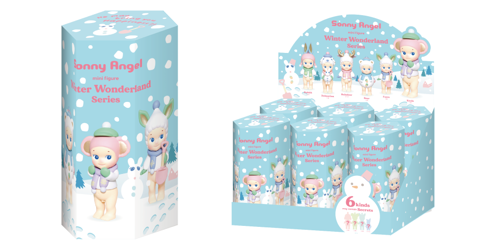 ソニーエンジェル　ウィンターワンダーランド　sonny winter 粉雪が舞う幻想的なソニーエンジェルの冬景色「Sonny Angel mini
